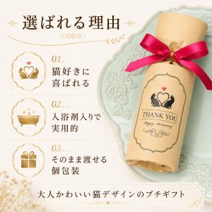 プチギフト 猫 ミネット 入浴剤 バスソルト ...の詳細画像2