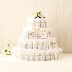 ホワイトウェディングケーキ(72個セット)  【sunveil】 プチギフト  退職 結婚式...
