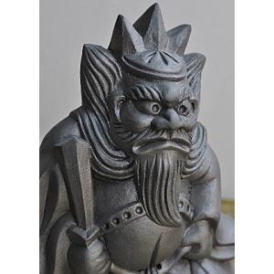 開運ダルマ 特大｜瑞峰作 鋳鉄製 紙箱入 花台・布団付 【高岡銅器 置物