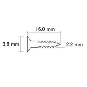 エスカッション用ビス フロント インチサイズ ...の詳細画像1