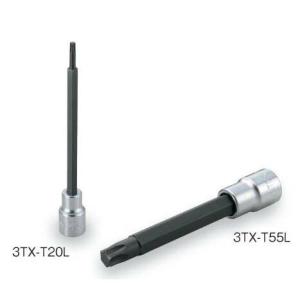 TONE(トネ):ロングトルクスソケット(強力タイプ) 3TX-T27L ●差込角9.5mm(3/8inch) ●T型トルクス ●T27 ●｜cocoterrace