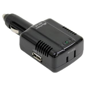 Meltec(メルテック):USB&コンセント AC100V:1口/USB:1口 SIV-15 カー用品 インバーター USB 充電 DC12V｜cocoterrace