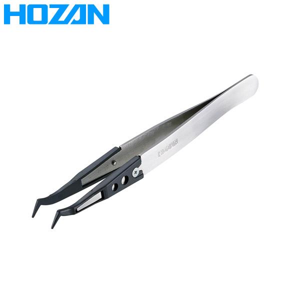 HOZAN(ホーザン):ESDチップピンセット P-642-S チップは静電気対策されたエンジニアリ...