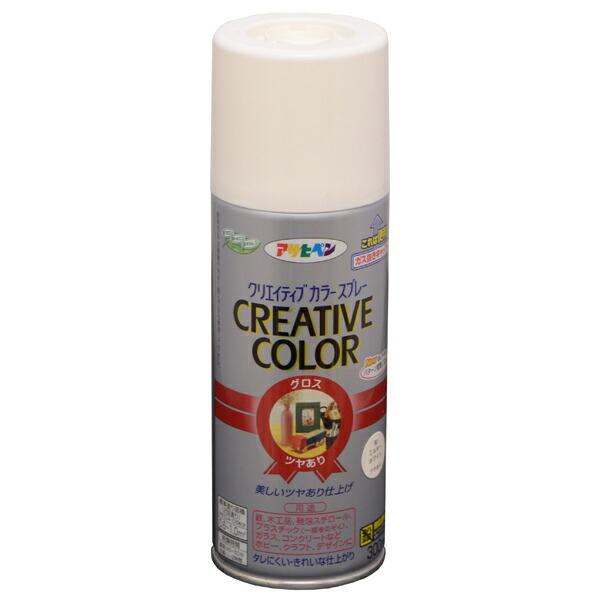 アサヒペン クリエイティブカラースプレー 300ML 80ミルキーホワイト 497092550336...