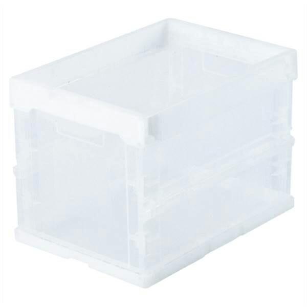 IRIS（アイリスオーヤマ） ハード折りたたみコンテナ 本体 クリア 幅360×奥260×高270m...