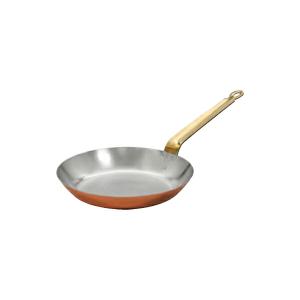 銅製 フライパン 30cm 内面メッキ無 板厚約2mm 業務用仕様 日本