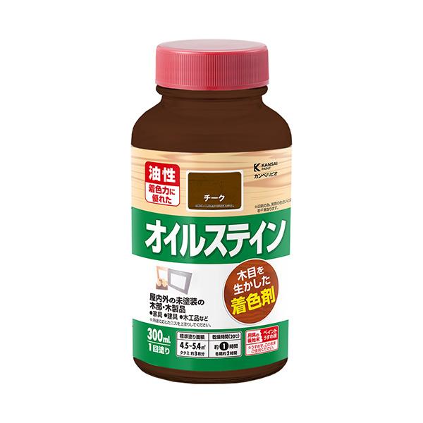 カンペハピオ:オイルステインA チーク 300ML #00347643512300