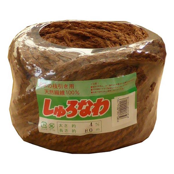 エルモ しゅろ縄平巻4mm×80m チャ 4952209002117