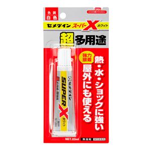 (ネコポス送料無料) セメダイン:スーパーX ホワイト AX-022 P20ml 4901761158176 資材 接着剤 万能接着剤｜cocoterrace