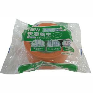 古藤工業:NEW快適養生粘着テープ オレンジ 50mm×25m No.822 M-139-赤 養生 テープ 建築 仮止め マスキング