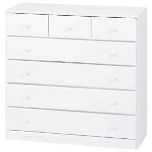 チェスト 5段 幅87cm ホワイト たんす タンス 引出し 完成品 MCH チェスト 5段 幅87cm ホワイト たんす タンス 引出し 完成品 MCH