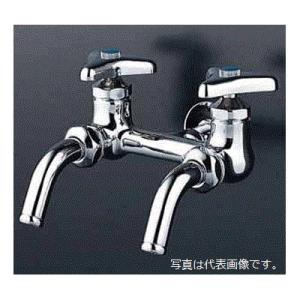 K112 KVK 二口吐水回転水栓 二口吐水口回転形水栓 K112-JAN