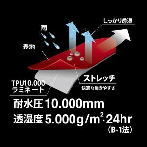 カジメイク:ストレッチシールドジャケット ブラ...の詳細画像1