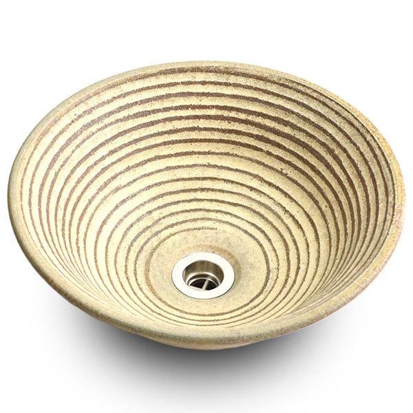 重蔵窯:利休信楽 手洗い鉢 009-33白泥千紋様(し 信楽焼 手洗い 洗面 焼き物 009-33 ...