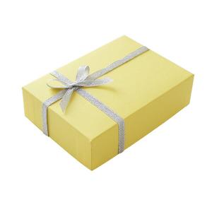 TAKEMEKI :リボン付き ギフトボックス パステルカラー イエロー GIF-423-YEL