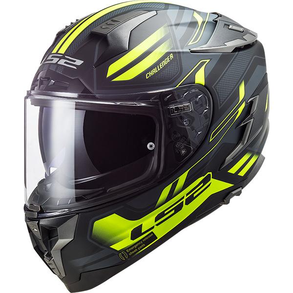 LS2 HELMETS:【国内正規品】CHALLENGER F SPIN MATT BLACK CO...