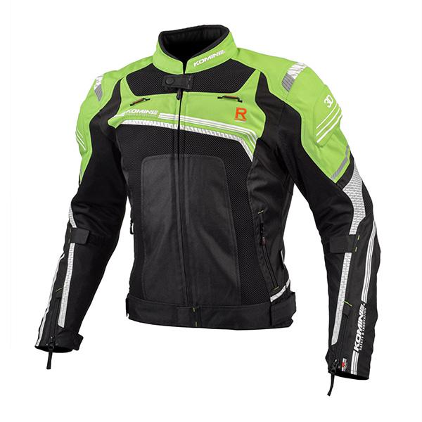 KOMINE(コミネ):JK-130 Rスペックメッシュジャケット Lime Green/Black...