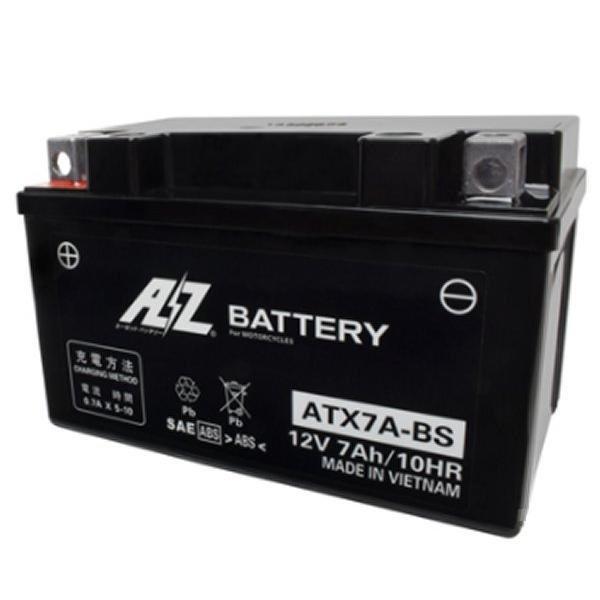 AZ(エーゼット): モーターサイクル用　鉛バッテリー　液入り充電済み ATX7A-BS
