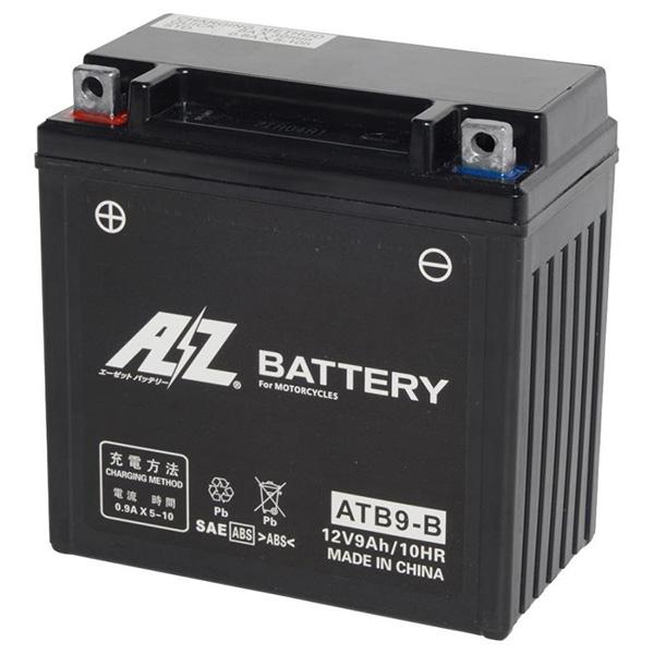 AZ(エーゼット): モーターサイクル用　鉛バッテリー　液入り充電済み ATB9-B-SMF