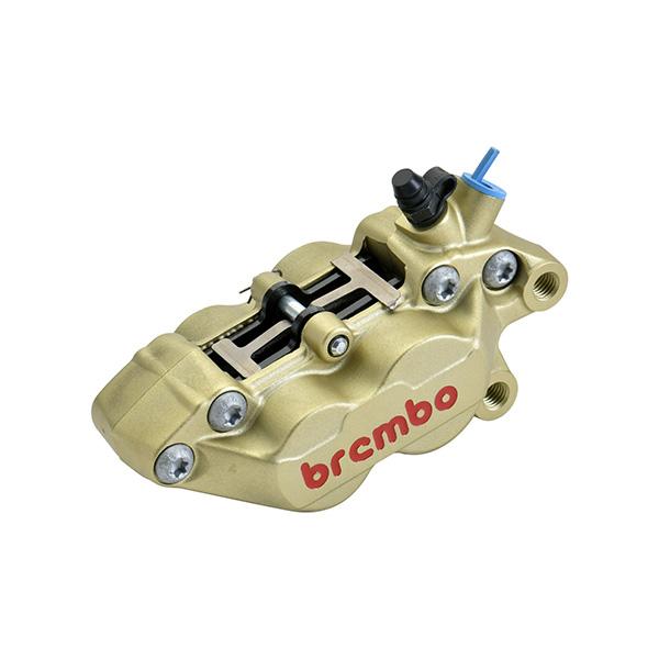 Brembo(ブレンボ):P4-40R アキシャル 4P キャリパー ゴールド レッドロゴ 右 20...