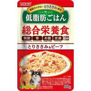 いなばペットフード いなば 低脂肪ごはん とりささみ＆ビーフ 50g 4901133895487