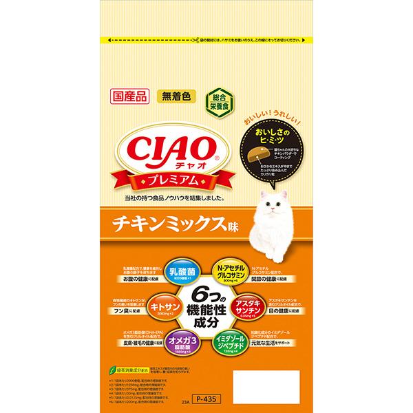 いなばペットフード:CIAO プレミアム チキンミックス味 150g×4袋 490113339298...