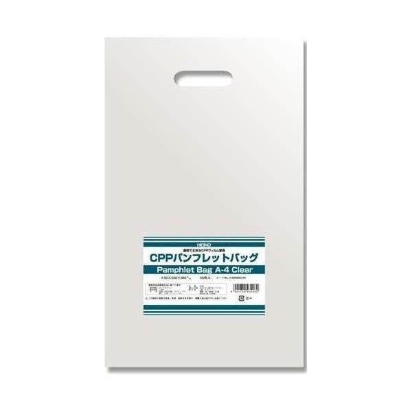 HEIKO(ヘイコー):【50枚】CPP袋 パンフレットバッグ A4 クリア 006995376 C...