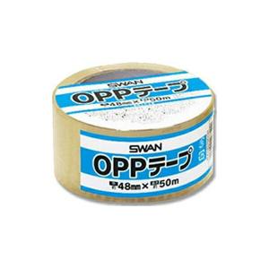 SWAN(スワン):【1巻】スワン OPPテープ 48mm×50m巻 002079032 テープ OPP PP PPテープ 透明 スワン 1巻｜cocoterrace