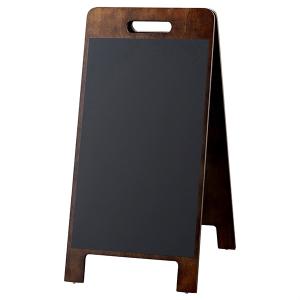 ストアエキスプレス:スマートA面黒板 アンティーク／ウッドベースタイプ 61-789-16-1の商品画像