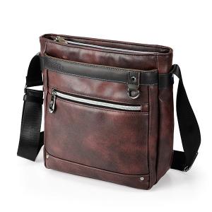 ウノフク:BAGGEX ギャラン ショルダーバッグ 縦型 バーガンディ 13-6100-93 BAGGEX ショルダーバッグ 縦型