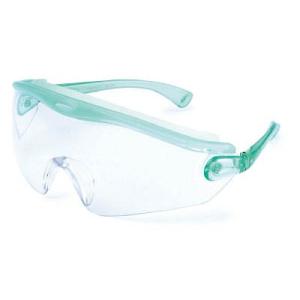 山本光学:一眼型セーフティグラス レンズ色クリア テンプルカラーグリーン SN-730GRN 一眼型保護メガネ 一眼型セーフティグラス(1個)｜cocoterrace