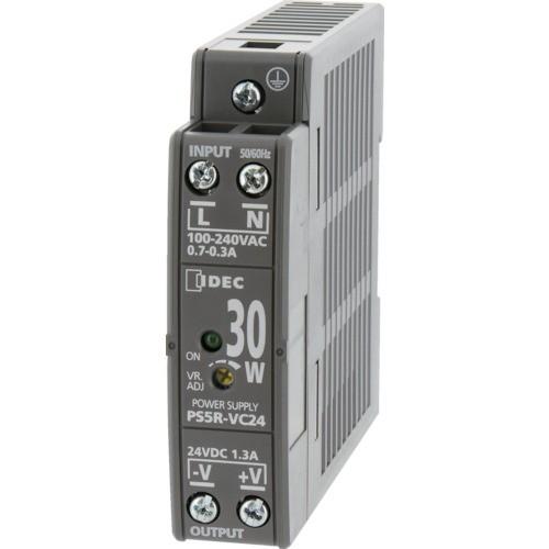 IDEC:PS5R-V形スイッチングパワーサプライ(薄形DINレール取付電源) PS5R-VC24 ...