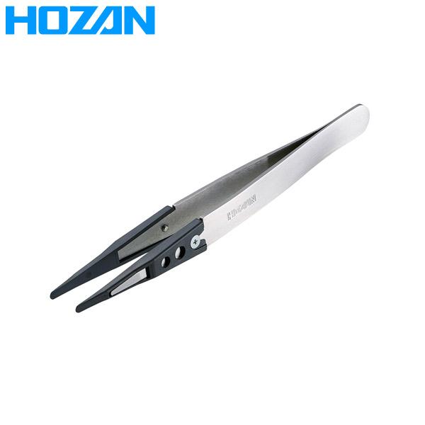 HOZAN(ホーザン):ESDチップピンセット P-643-S チップは静電気対策されたエンジニアリ...