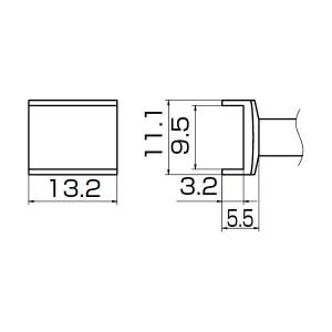 HAKKO(白光): こて先/SOP9.5X13.2 T12-1005｜cocoterracemore