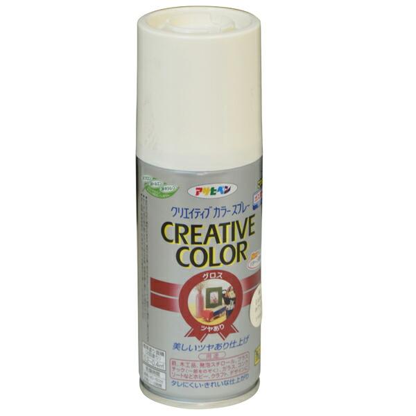 アサヒペン クリエイティブカラースプレー 100ML 80ミルキーホワイト 497092550463...