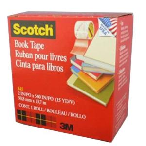 3M(スリーエム):スコッチ 透明ブックテープ 書籍補修補強用テープ  1巻 (幅50.8mm×長1...