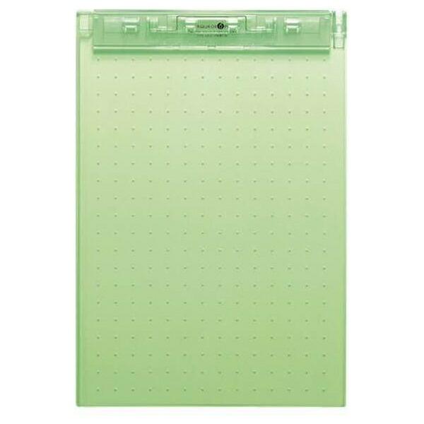 LIHIT LAB.（リヒトラブ） AQUA DROPs 超薄型クリップボード A4判タテ型 黄緑 ...