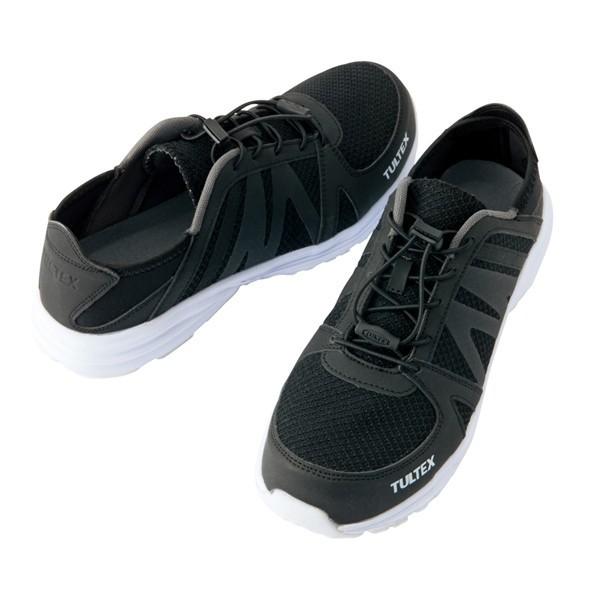 AITOZ(アイトス):TULTEX セーフティシューズ ブラック 27cm 51655 安全靴 作...