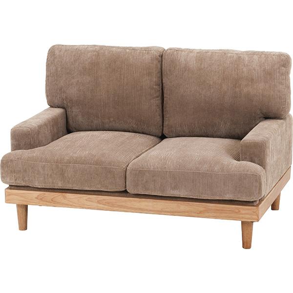 不二貿易:コーデュロイソファ フェリーチェ 2P BR 00055090(メーカー直送品)(地域制限...