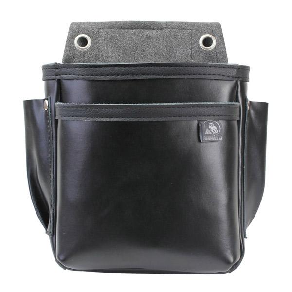 ふくろ倶楽部:「伝説 シーター (中)」 ハイブリット/黒 HB-241K 腰袋 本革 オシャレ 工...