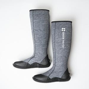 (あすつく) アトム:グリーンマスター ヘザーグレー サイズ:S 2627_S 柔らかい長靴 疲れない 園芸 釣り カジュアル長靴 おしゃれ