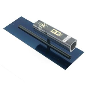 金長:角鏝 油焼 0.5黒塗角柄 255MM リベットレス 大工道具 左官鏝 255MM リベットレス