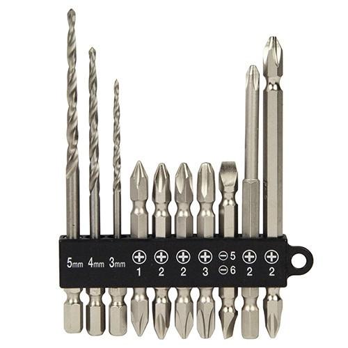 (ネコポス送料無料) E-Value(イーバリュー):下穴ドリル&amp;ビットセット BS-6 10PCS...