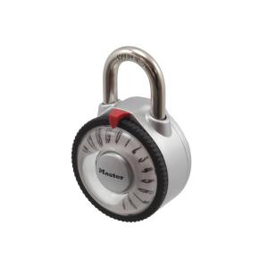 マスターロック:拡大レンズ付ダイヤル式南京錠 シルバー 1588JADSLV 防犯 南京錠 強力 海外 1588JADSLV