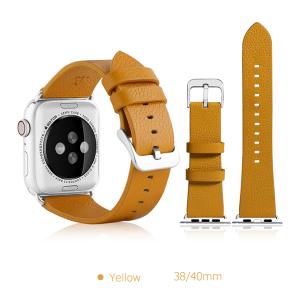 ノーザンブルー:本革APPLEWATCHバンド 38-40MM YE AW-LE01YE