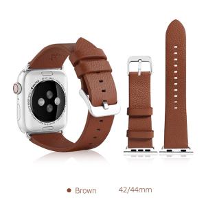 ノーザンブルー:本革APPLEWATCHバンド 42-44MM BR AW-LE02BR