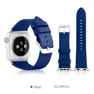 ノーザンブルー:本革APPLEWATCHバンド 42-44MM BL AW-LE02BL