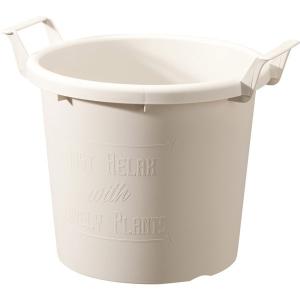 大和プラスチック:グロウコンテナ 40型 ホワイト 4903266728960 プラ鉢 ポット 家庭菜園 ガーデニング 収納