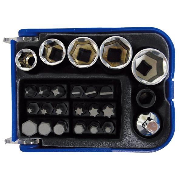 SIGNET(シグネット): 1/4"ヘックスビット&amp;1/4DRソケットセット (25PC) 282...