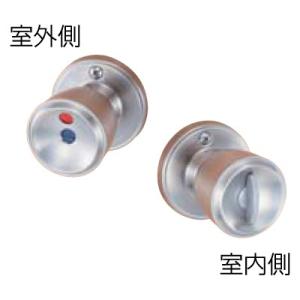 (あすつく) 川口技研:ハイス両玉WC錠 表示錠 (ツマミカギ) バックセット60mm 497177...